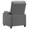 Recliner Chair Gray Faux Leather