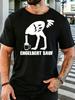 Minimal Strauß trinkt Bier Engelbert Sauf Text Kunstdruck Unisex Leichte Baumwolle Kurzarm Lockerer Schnitt Lustiges Bierliebhaber Freizeit T-Shirt