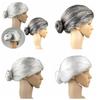 Grey Grandma Costume Wig Natural Dress Up Show Wig Old Woman Cosplay Wig  Halloween Masquerade