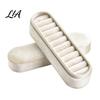 Small Velvet Jewelry Box for Rings Storage Box, Multiple Slots Portable Organizer, Prevent Compact Home Scratching Soft Lining Case Display And Travel