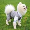 Pet Clothes Shirt Suit Waistcoat Vest For Dog Cat Puppies Wedding Party Suit Handsome Pet Dogs Outdoor Wondering Clothes