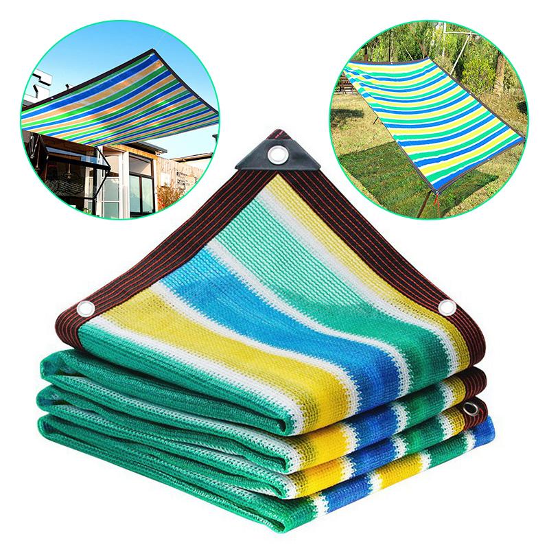 Color Sunshade Net Anti-UV Shade Cloth Thicken Shading Net Outdoor Yard Greenhouse Canopy Plant Sun Nets Sunscreen Cloth