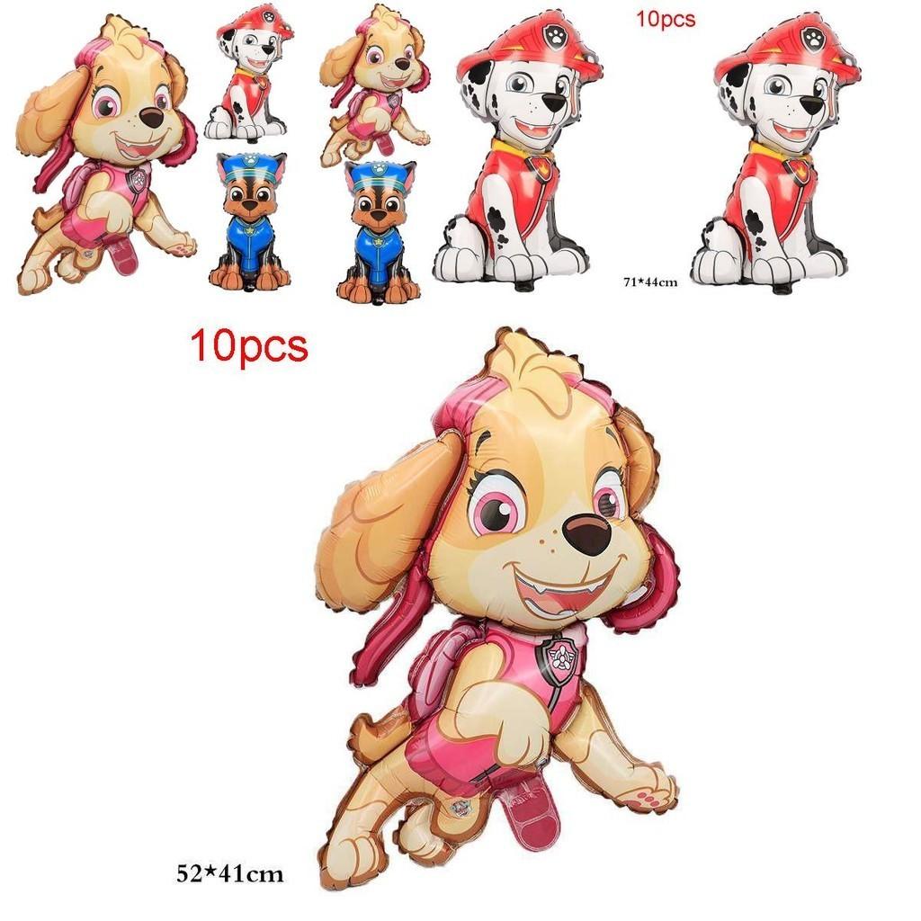 Colorful Paw Patrol Aluminum Foil Balloons With Adorable Marshall Chase And Skye Designs