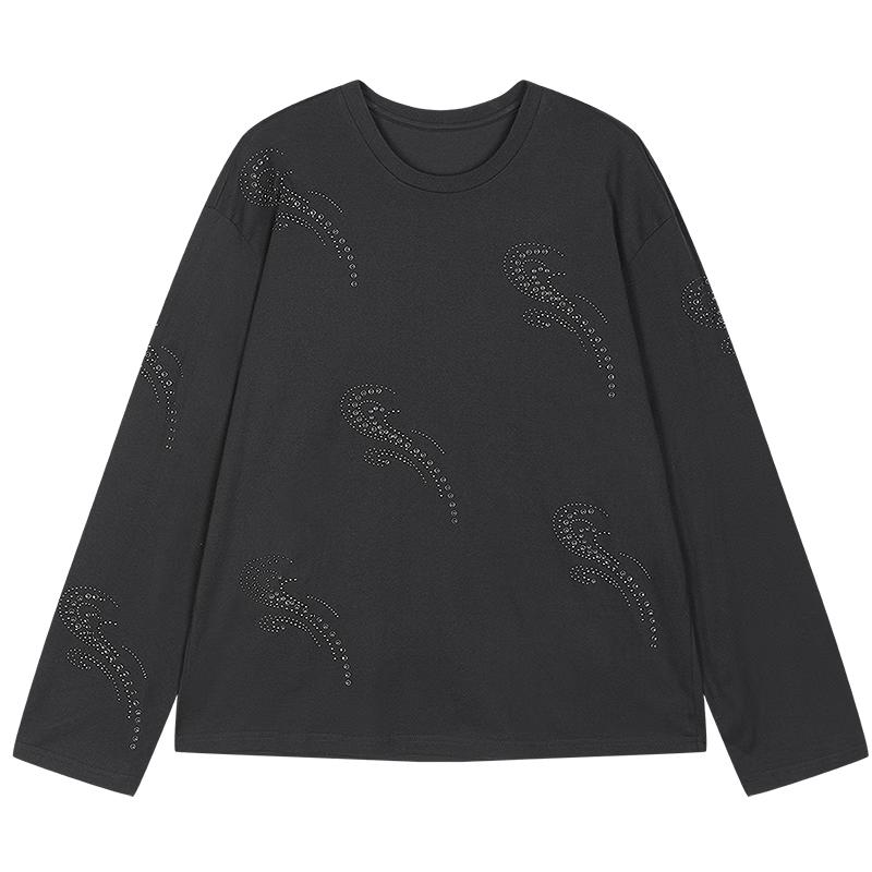 JNBY 25 Winter Loose Round Neck Long Sleeve T-Shirt
