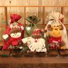 Christmas Decoration Supplies Burlap Cotton Canvas Bags Santa Claus Xmas Candy Bag Snowman Christmas Gift Pouch Ornaments
