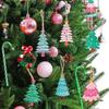 24pcs/set Fashion Colorful Christmas Tree Ornament DIY Happy New Year Merry Christmas Present Handmade New Year Decor