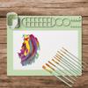 Large Silicone Painting Mat DIY Art Painting Mat Palette Washable Non-Stick Kids Graffiti Art Drawing Board Oil Painting Board