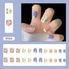24Pcs Cute  False Nails Patch Artificial Press On Wearing False Nails Detachable Fake Fingernails Full Cover Nail Tips