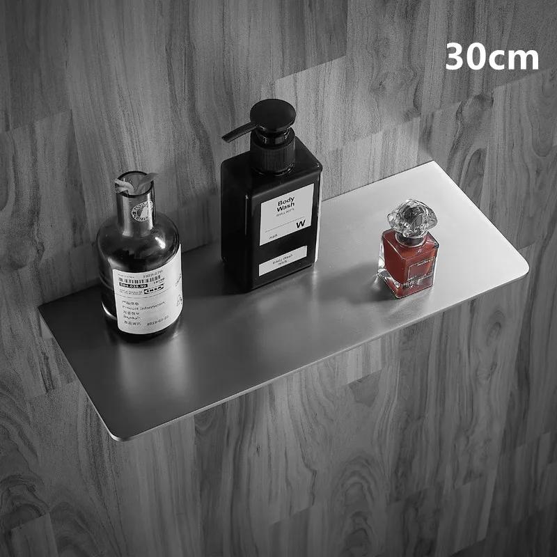 304 Stainless Steel Bathroom Storage Rack Brushed Chrome Shower Rack Corner shelf 20/30/40/50cm Multifunctional Bathroom Hardwa