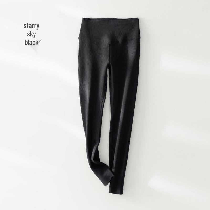 Tencel Wool Women's Warm Shaping Fleece-Lined Leggings for Autumn and Winter