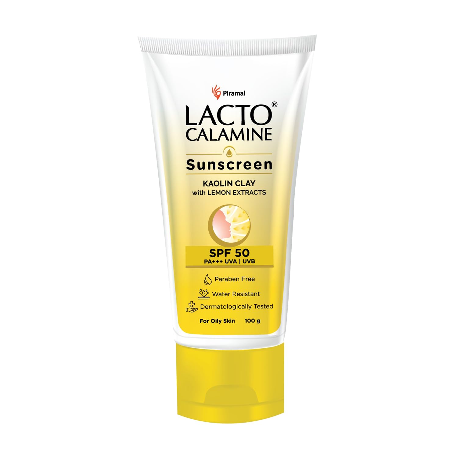 

Lacto Calamine Sunscreen Kaolin Clay SPF 50 For Oily Skin 100g Matte Finish Water Resistant Daily Use
