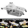 Multifunctional Lemon Slicer,Manual Fruit Potato Choppers with Adjustable Thickness and Storage Box