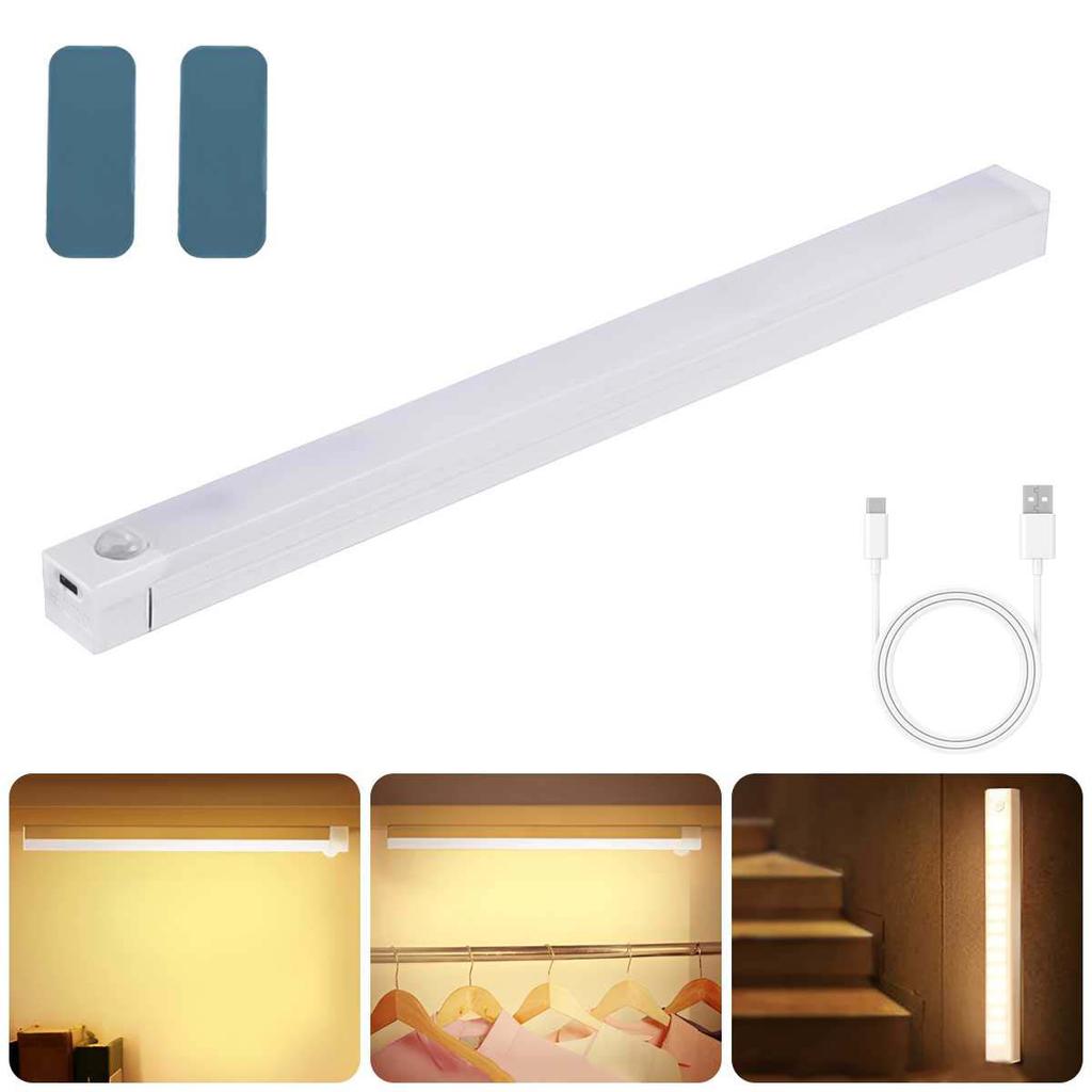 Rechargeable Wireless Motion Sensor Magnetic Lighting Warm Color LED Night Light for Family Room Home Decoration