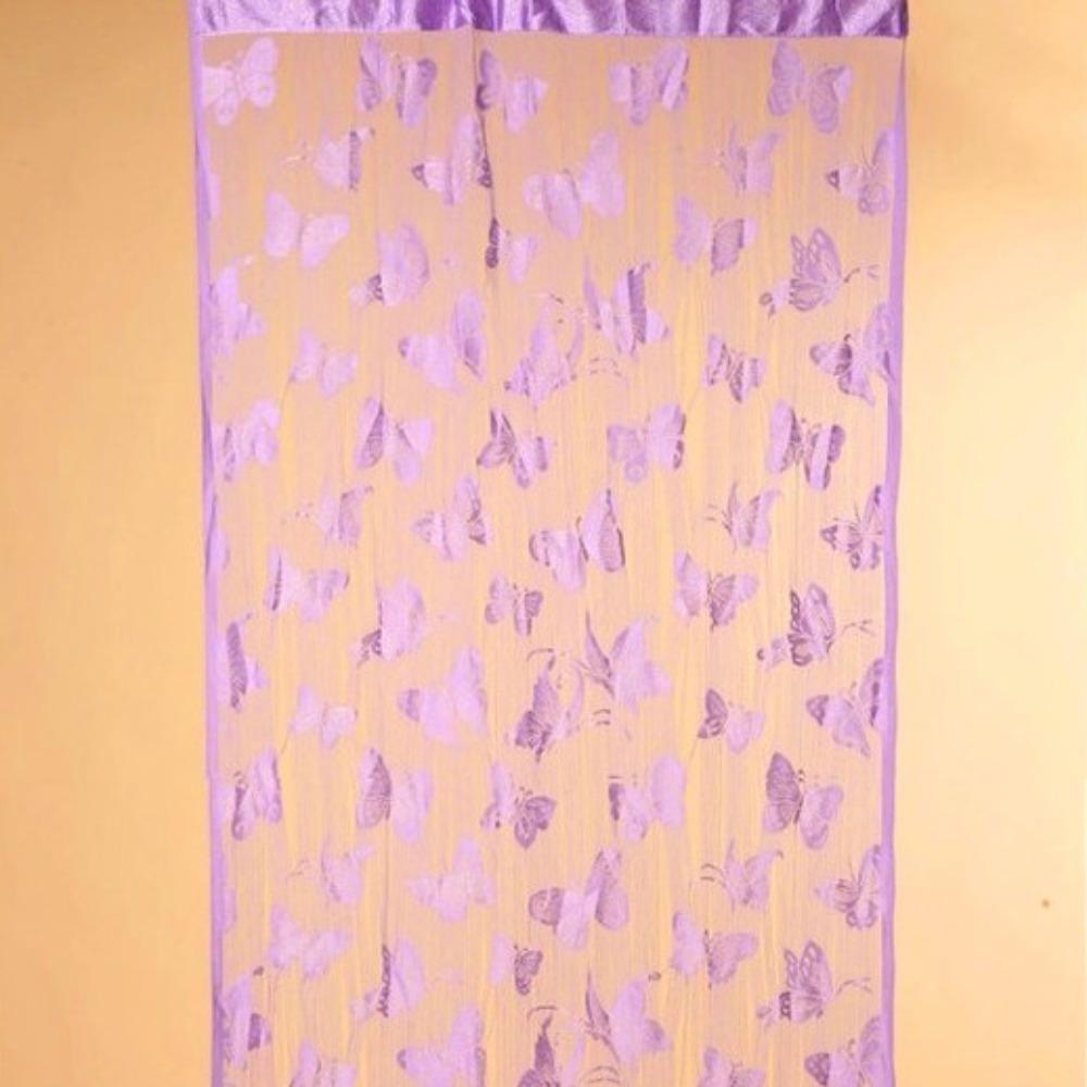 

Line Curtain Butterfly String Curtain Room Divider Tassel Curtain Retro Door Curtain Home Decor фиолетовый