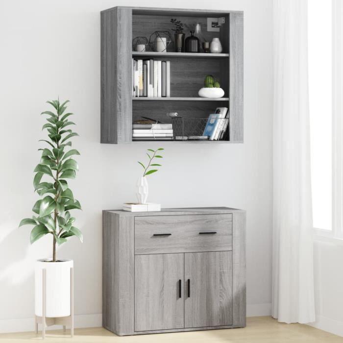VidaXL Highboard Sonoma Grey Engineered Wood 3185381
