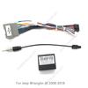 For Jeep Wrangler JK 2008-2018  Aftermarket DVD Radio Player Stereo Installation Car 16pin Android Wiring Harness With Canbus