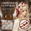 Elegant Strawberry Lolita Headband Handmade Lolita Hair Accessories Women Hair Scarf  Daily Wear