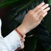 Natural Garnet Bracelet Crystal, Orange-red Garnet Bracelet Niche Design Women's Jewelry