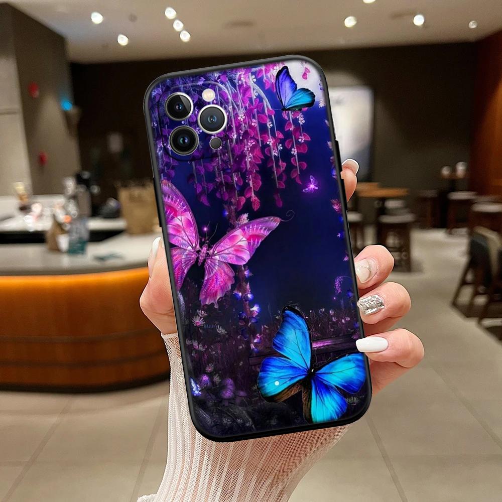 RA9 Colorful Butterfly Phone Case for Samsung Galaxy A11 A12 A13 A15 A52S A53 A55 A56 A70 A71 A72 A73 F06 F16 F56 S10 Plus S10e