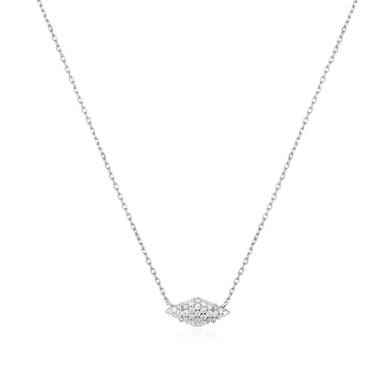 

ANIA HAIE Silver Pave Sparkle 925 Silver Necklace N061-03H single type