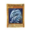 Yu Gi Oh Card Knitted Blankets Flannel Blue Eyes White Dragon Anime Cartoon Super Warm Throw Blankets for Bedroom Sofa Bedspread