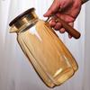 Wood Handle Heat Resistant Water Jug for Induction Hob & Table Serving Iced Tea Hot Beverages Kitchen & Dining Water Container