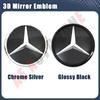 Front Grille Star Emblems Logo For Mercedes Benz B W245 C W204 C300 C250 GLK X204 GLK300 GLK350 PB2