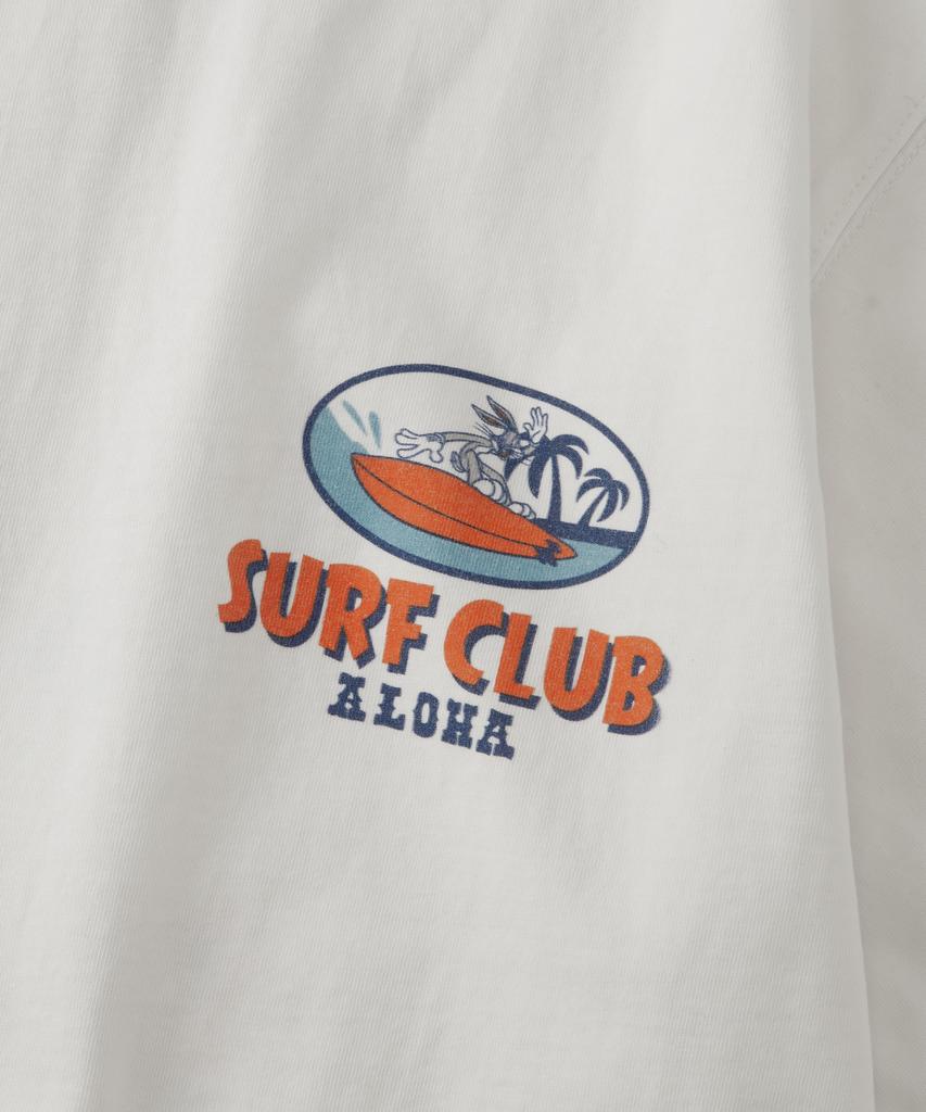 OUTSTANDING [Looney Tunes] Half Sleeve Tee(Surf Club)_Off White