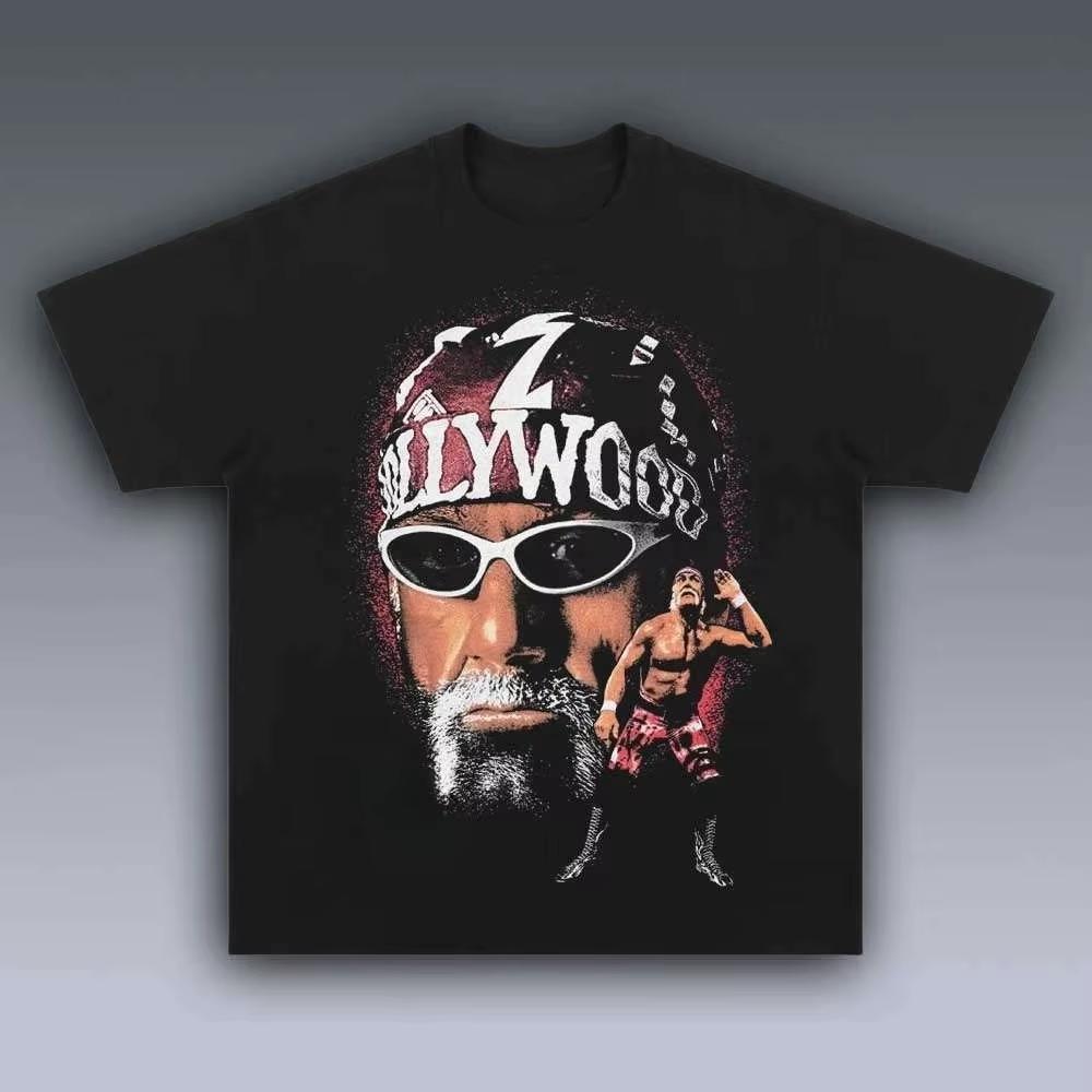 Hogan Wrestling Graphic T-Shirt Men Women Retro Attitude Era Fan Casual Streetwear Short Sleeve Tee 4XL