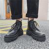 Winter New Platform Mid -Top Boots Men Autumn British Trend Ankle Boots Hight -Top Korean Casual Men 'S Shoes Motorcycle Boots