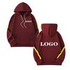 Customize Your Logo Fall Winter Men's Sportswear Striped Tracksuit Casual Winter Warm Hoodie Breathable Pullover Euro Size