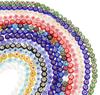 TX24 6/8mm Glass Beads Color Flat Sweet Round Mixed Porcelain Handmade Bracelet Flower Beads Used DIY Accessories Accessory