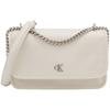 Commuting Elegant Flip Chain Crossbody Small Square Bag Synthetic Material Shoulder Bag Medium Women's Milk White