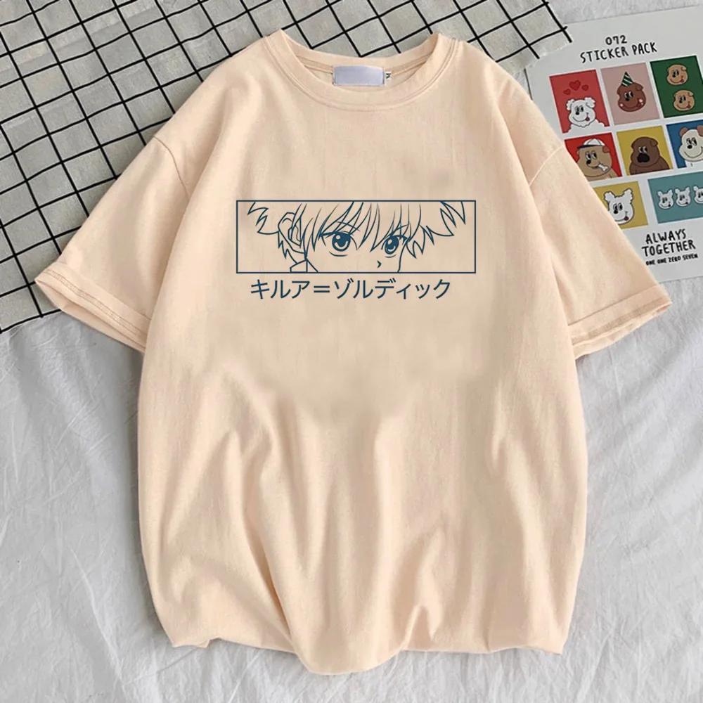 Hunter x Hunter Killua Zoldyck Hisoka Kurapika Gon top tees female Colorful Grunge top tees Trendy harajuku korean clothes