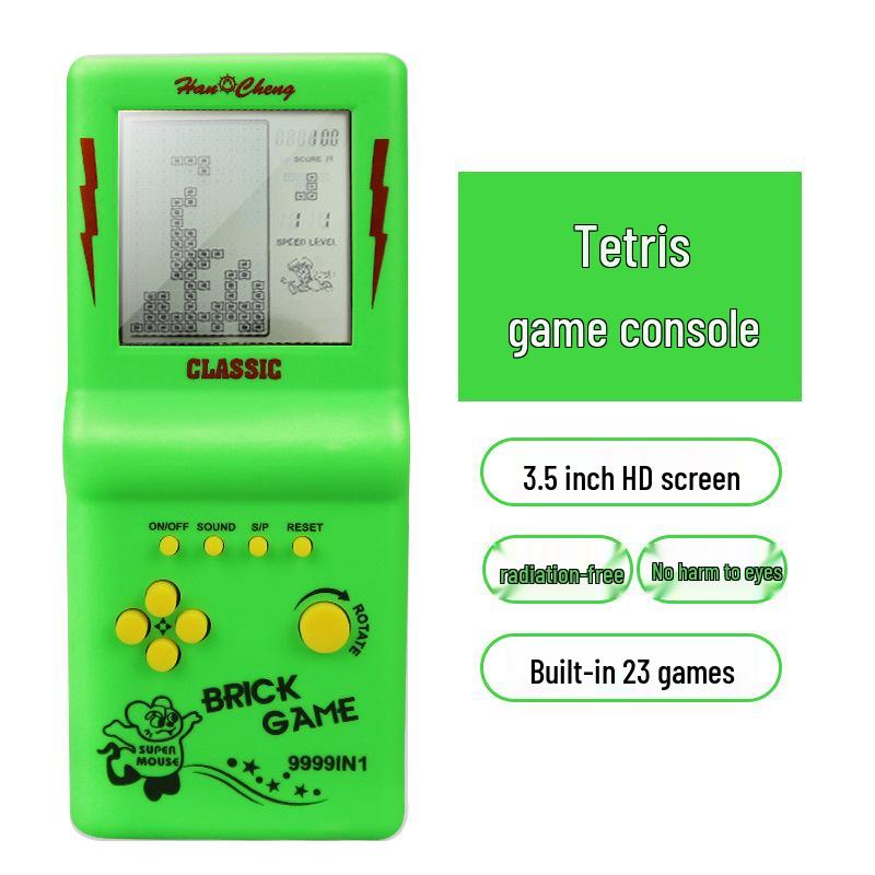Retro Classic Handheld Tetris Game Console for Kids - Nostalgic Gift Toy