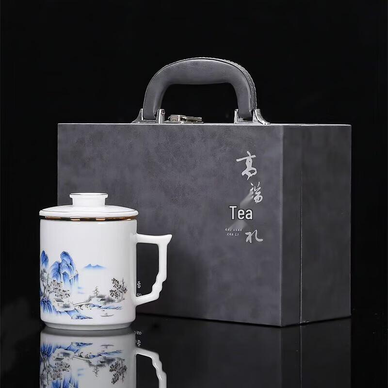 

Ceramic Tea Mug with Lid and Infuser