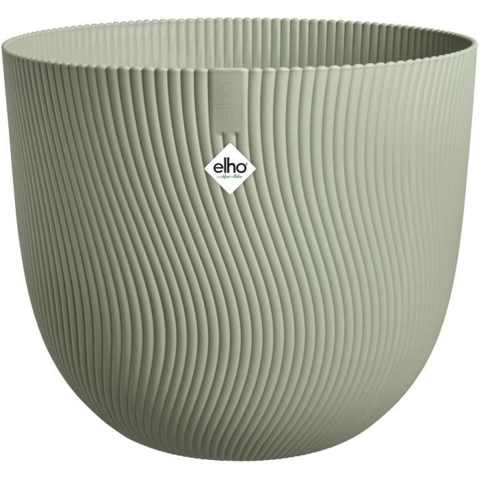 ELHO Pot de fleurs Sereh Rond 40 - Vert - Ø 39 x H 33 cm - 100% recyclé