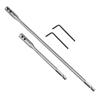 2Pcs Drill Bit Extensions 1/4'' Hexagonal Shank Tool Steel 6Inch and 12Inch for Tight Space Drilling