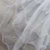 Elegant Short Simple Two Layer Photo Veil Women's Tulle With Comb Wedding Veil Bridal Veil