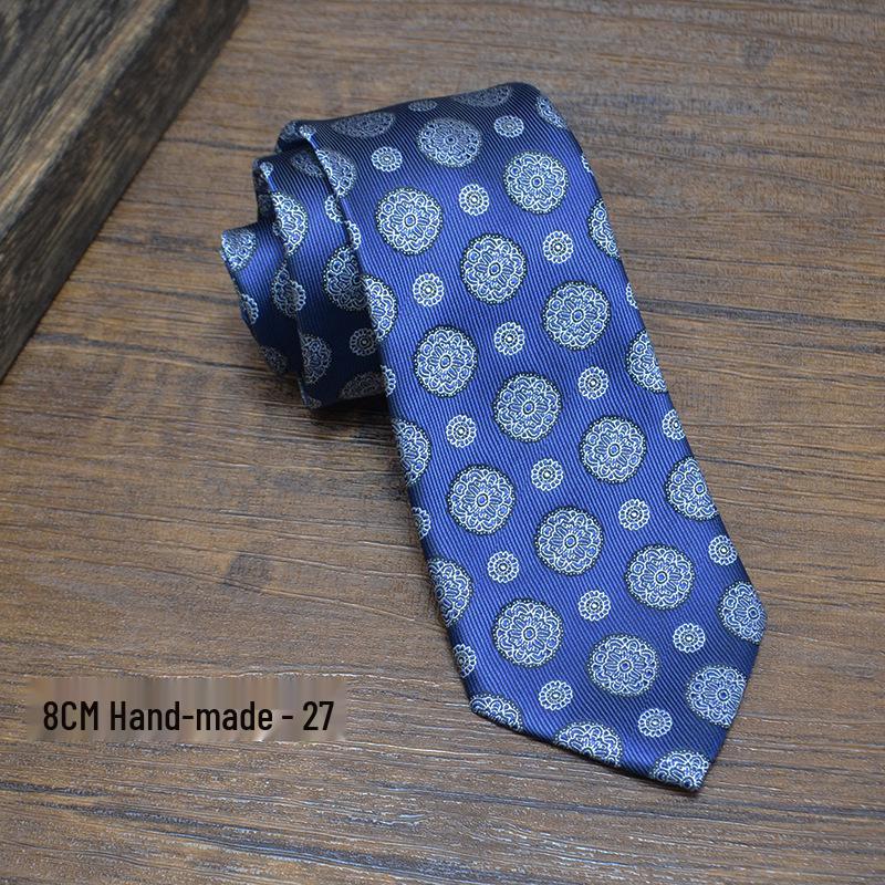 Men's Elegant Floral Pattern Tie: Fashionable Wedding & Banquet Accessory