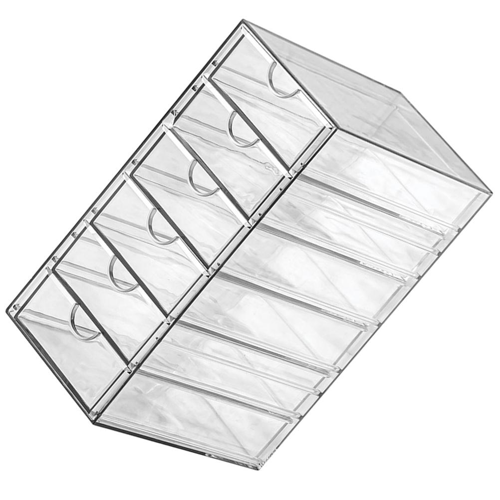 Transparent Desktop Storage Box Drawer ganizer Plastic Desk ganizer Tabletop Storage Case Multi Function Storage Boxes Bins Home