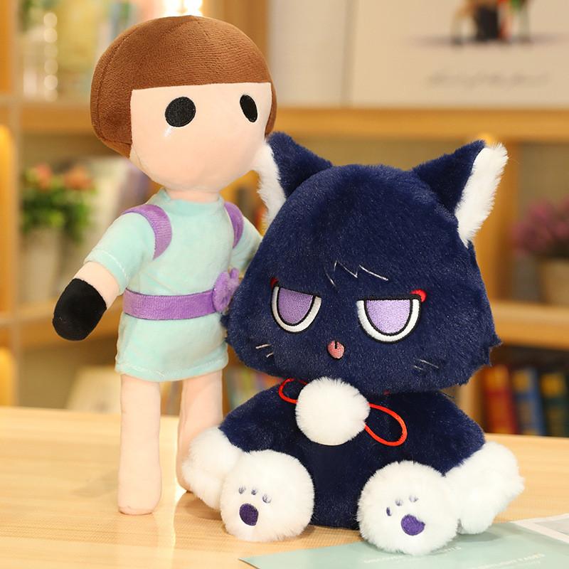 Impact Wanderer Genshin Cat Plush Toy Stuffed Doll Room Decoration Gift Kids