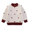 Girls' Thick Knit Sweater - Autumn/Winter Korean Style, Casual Warm Top for Kids