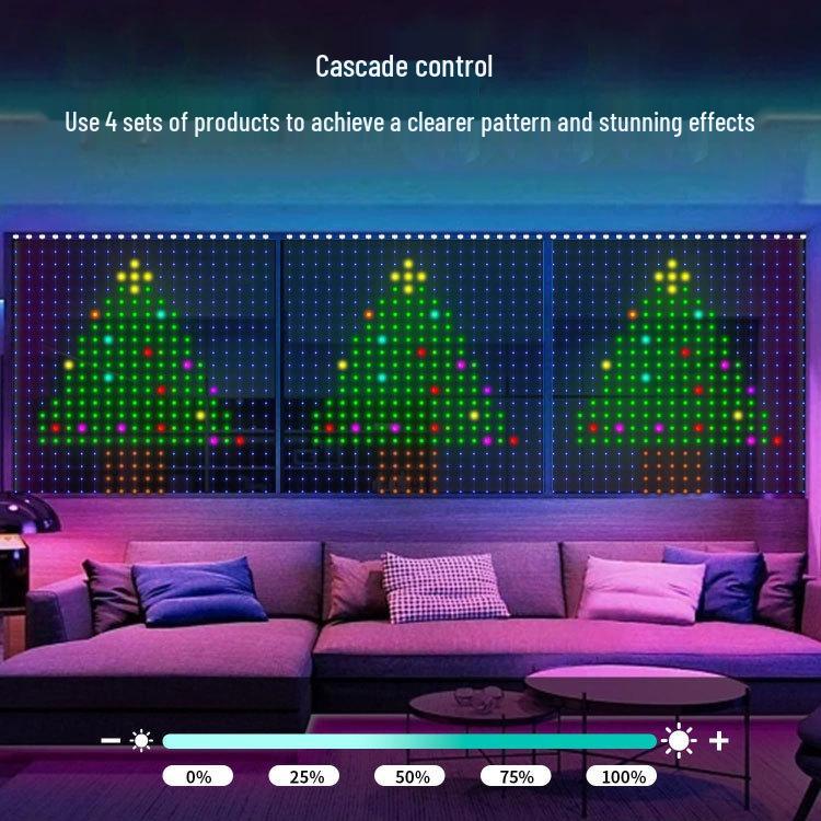Smart RGB Dreamcolor Curtain Lights: Indoor Atmospheric Copper Wire LED String