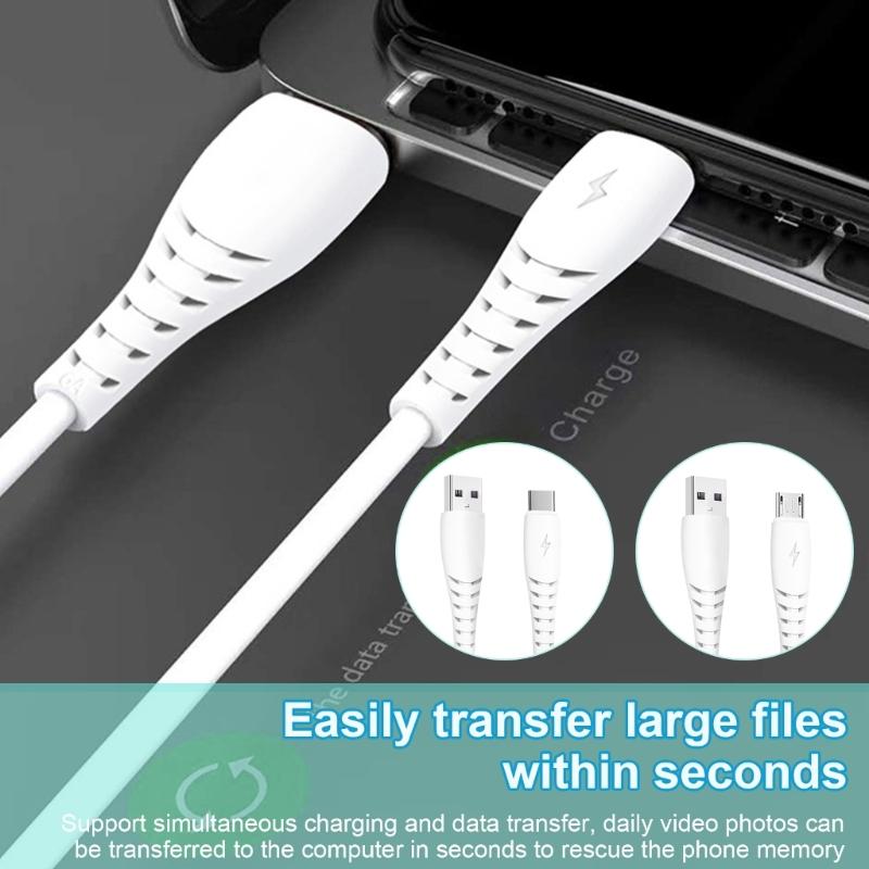 USB Charging Cable Quick Charging Data Cord Male USB to USB 5Pin/Type C Connector Wire Line for Phones Tablets