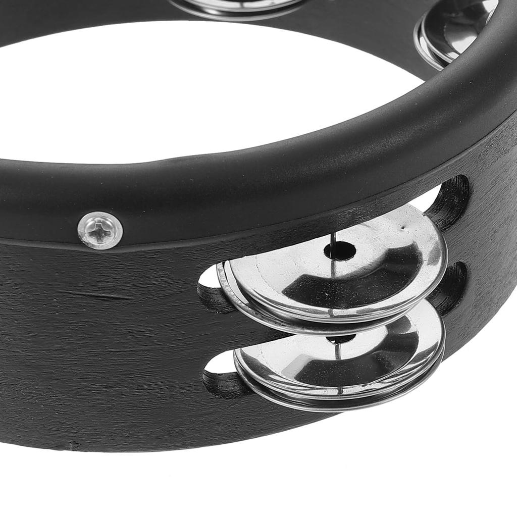 Alasum 6-inch Hi-Hat Tambourine for Drum Sets, Tambourine Instruments, Handbells, Easy to Attach Drum Accessories, Perfect for Dance