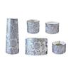 Modern Ceramic Buddhist Altar Fittings 5-piece Set "Yui Hana" (round Incense Burner) Wisteria (j1271-1-3)