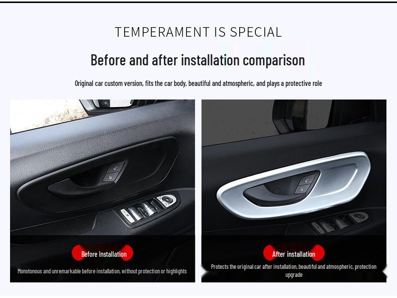 New VITO Interior Handle and Door Bowl Decorative Protective Frame - Car Accessories