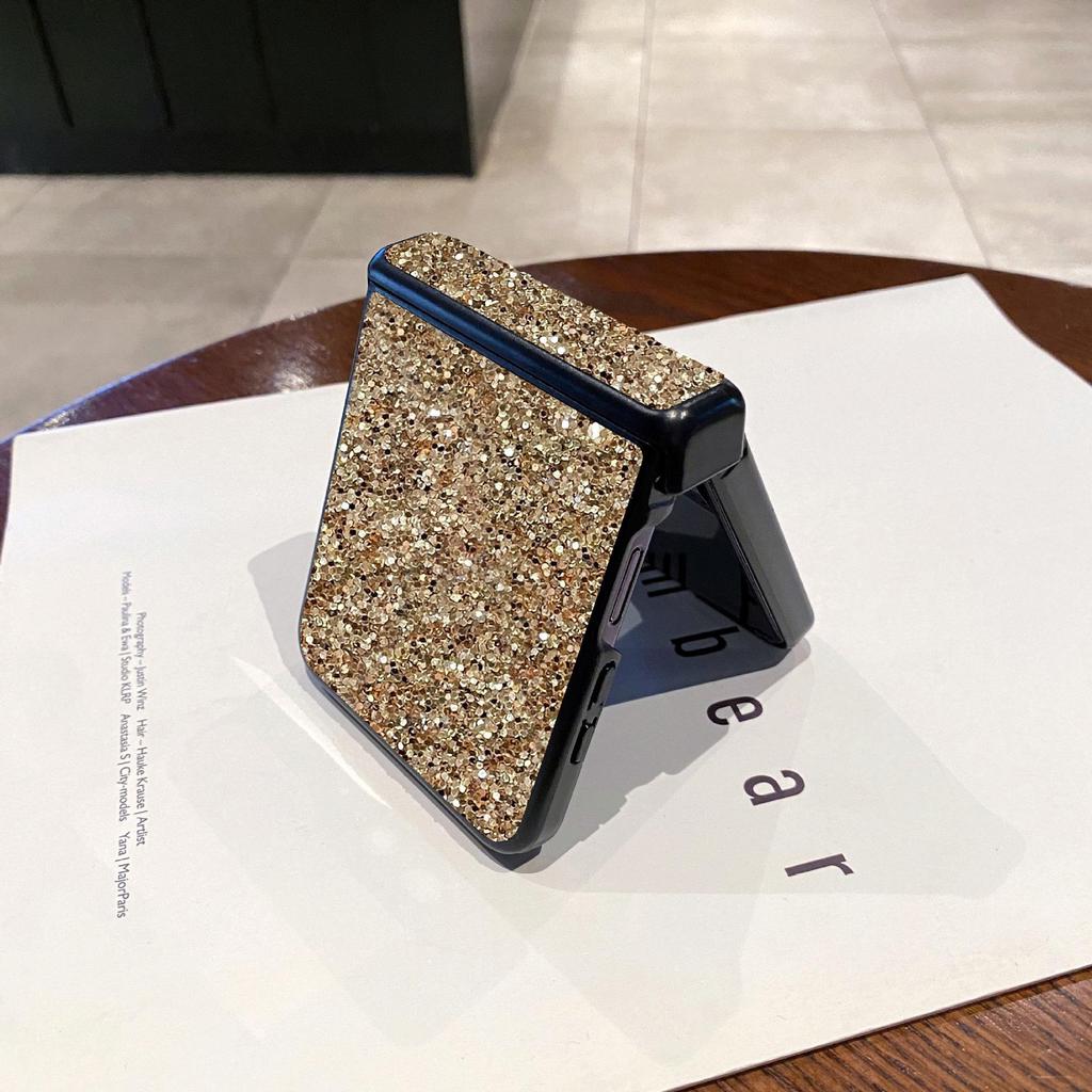 Luxury Frosted Glitter Case for Samsung Z Flip7: Full Coverage Protection for ZFlip6