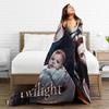 3D The Twilight Saga Edward Bella Super Warm Blanket  Travel Office Plush Throw Blanket Flannel Bedspread Sofa Bed Cover